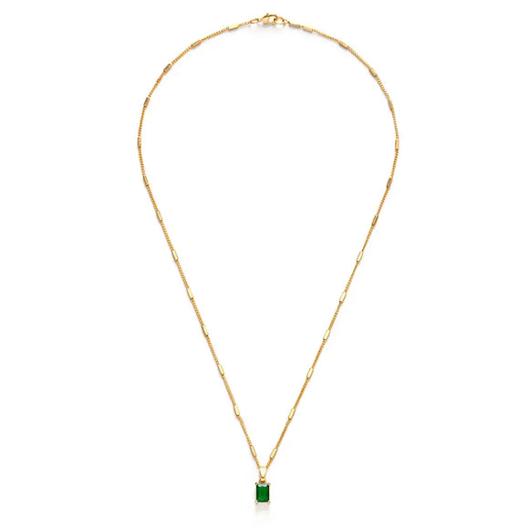 Emerald Holiday Necklace