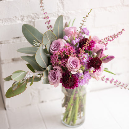 Amethyst Mixed Flower Hand Wrap
