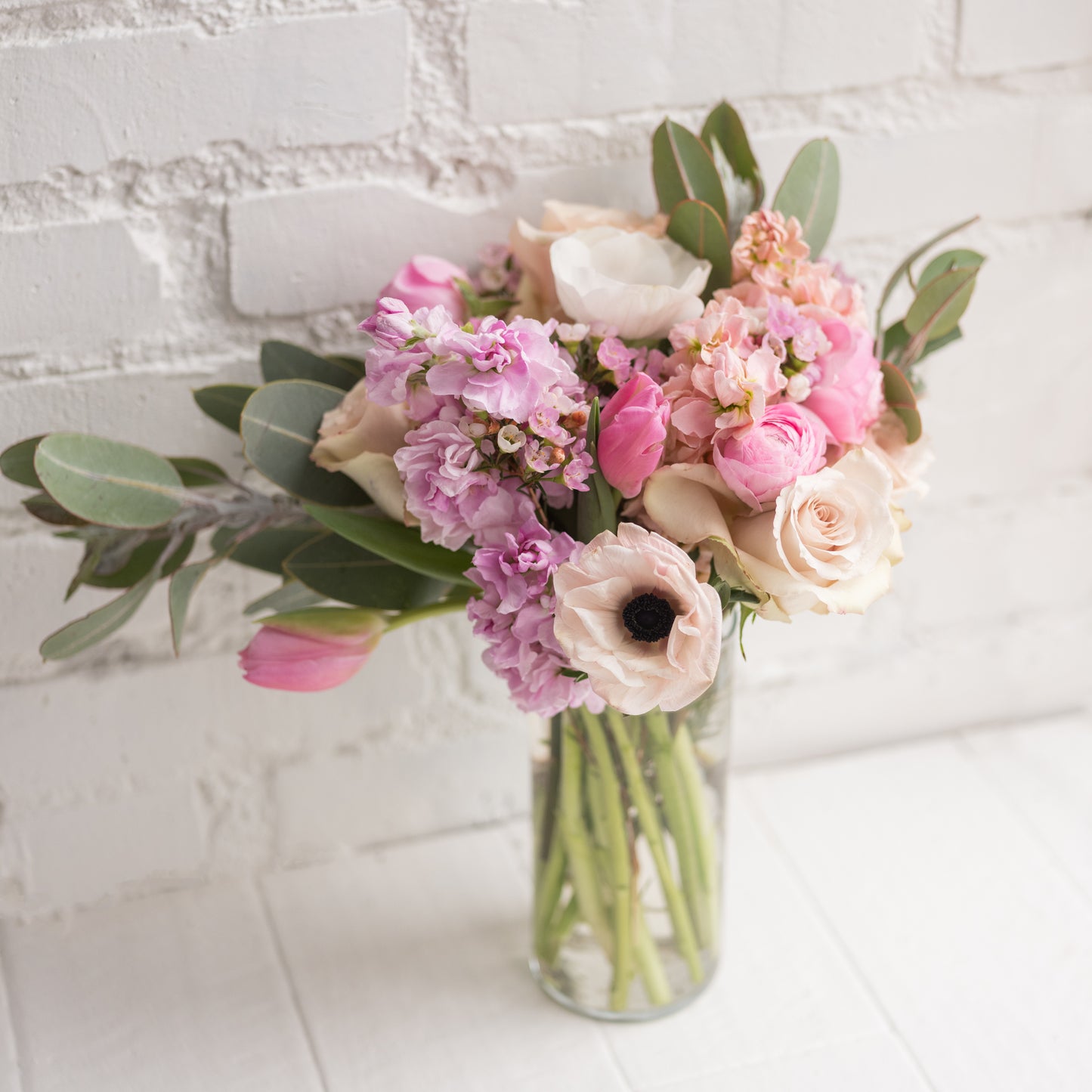 Rose Quartz Mixed Flower Hand Wrap