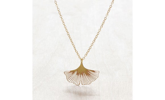 Ginkgo Leaf Necklace