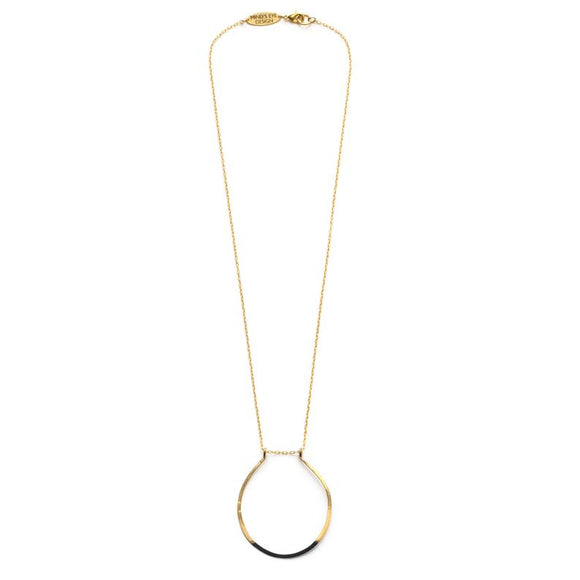 Mired Metal Circle Necklace - Best Seller